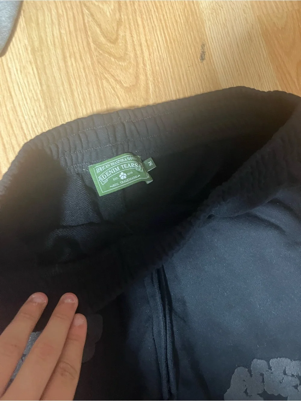 Denim Tears Black on Black pants